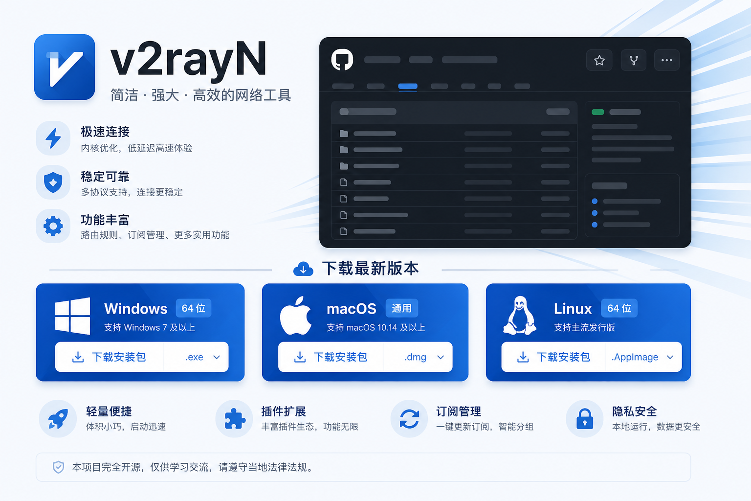 v2rayN 流量曲线与连接统计